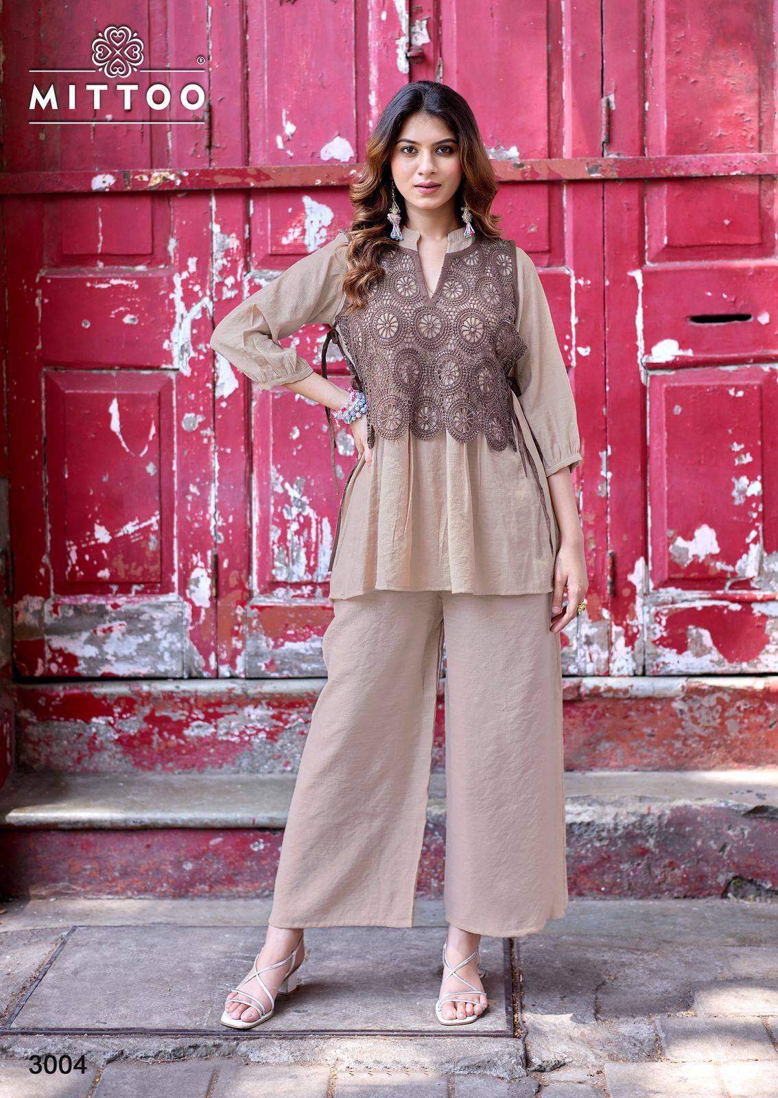 Beauty Line By Mittoo 3001 to 3004 Series Designer Festive Suits Beautiful Fancy Stylish Colorful Party Wear & Occasional Wear Viscose and shiffli cotton Dress At Wholesale Price